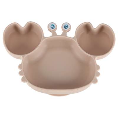 Silicone children's dishes crab zest 9el beige