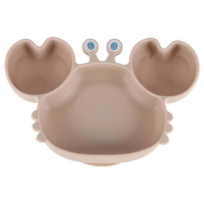 Silicone children's dishes crab zest 9el beige