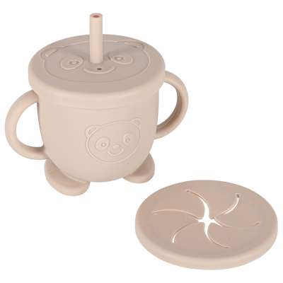 Silicone children's dishes crab zest 9el beige