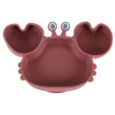 Silicone children's dishes crab zest 9el c pink