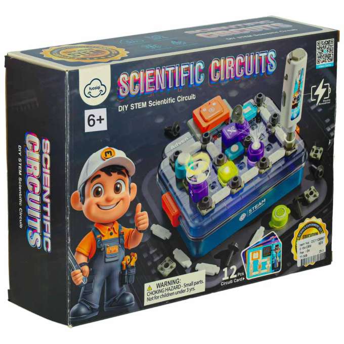Small electrician electronics educational set 45 pieces 12 cards