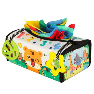 Sorter box with tissues sensory montessori mat 2in1