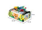 Sorter pudełko z chusteczkami sensoryczne montessori mata 2w1 17