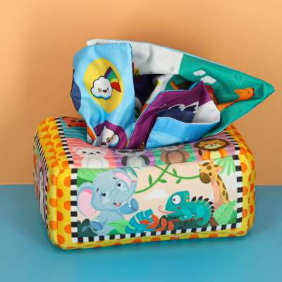 Sorter tissue box sensory montessori plush numbers letters