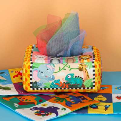 Sorter tissue box sensory montessori plush numbers letters