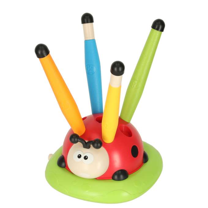 Sports dexterity game for children jumping rope target throw ladybird launcher 3in1