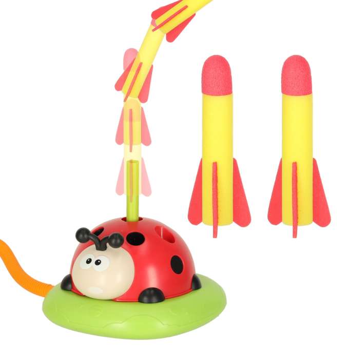 Sports dexterity game for children jumping rope target throw ladybird launcher 3in1