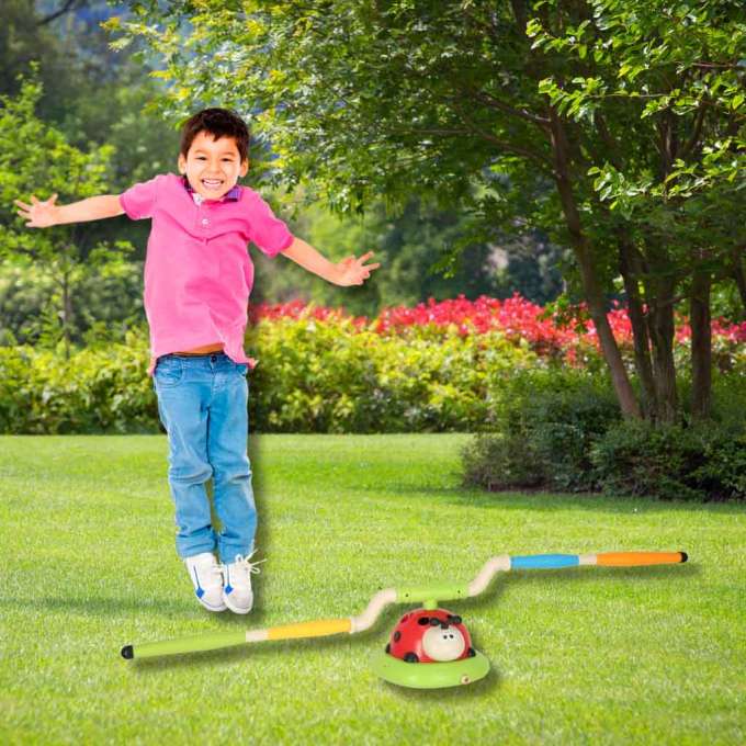 Sports dexterity game for children jumping rope target throw ladybird launcher 3in1