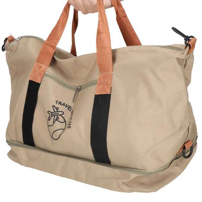 Sports travel bag hand luggage beige