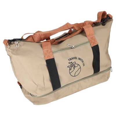 Sports travel bag hand luggage beige