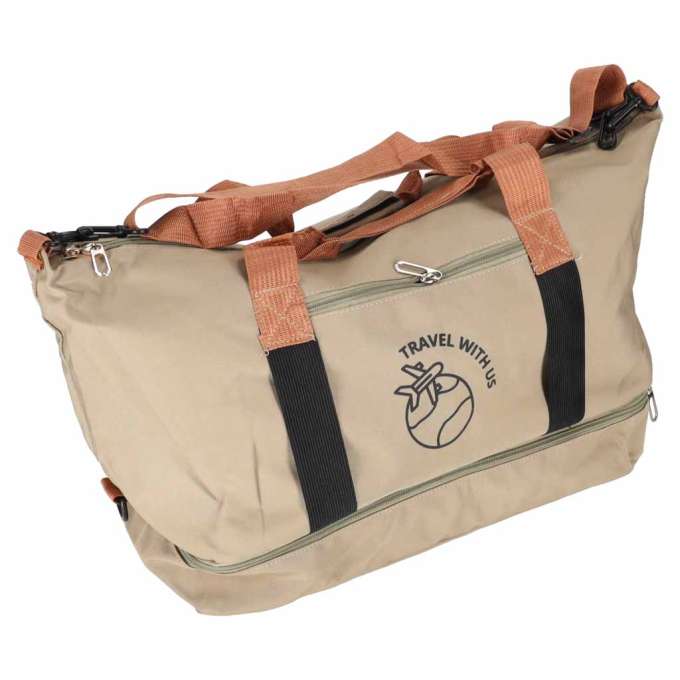 Sports travel bag hand luggage beige