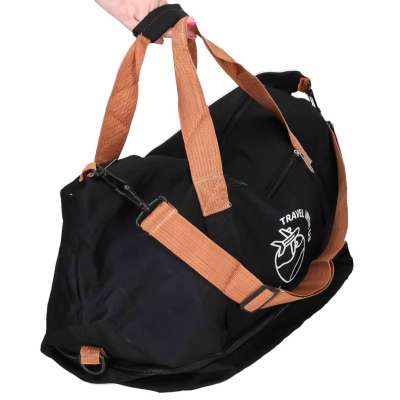 Sports travel bag hand luggage black