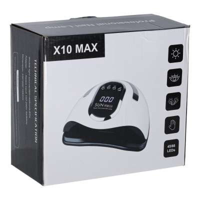 Sun X10 UV 45 LED 280W nail lamp for hybrid manicure gels