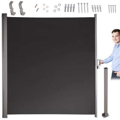 Terrace side screen awning retractable 200cm