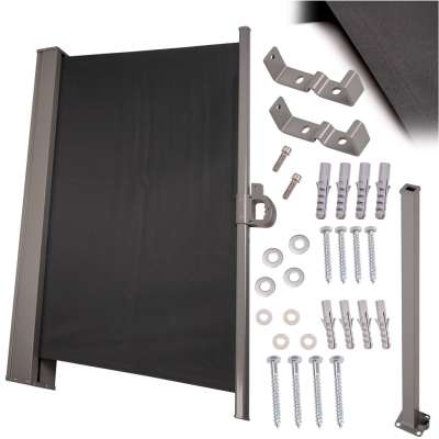 Terrace side screen awning retractable 200cm