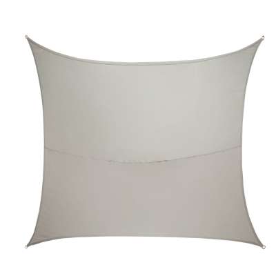 Terrace sunshade sail 4x3m square grey