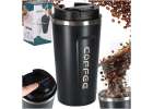 Thermal mug bidon with mouthpiece thermos 500ml black 1