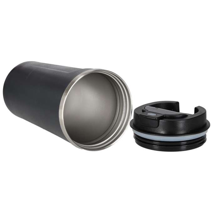 Thermal mug bidon with mouthpiece thermos 500ml black