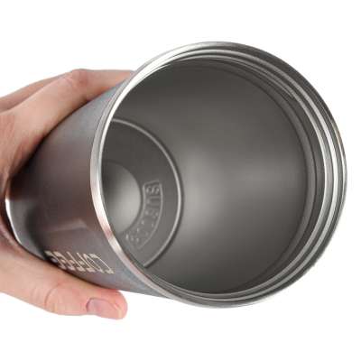 Thermal mug bidon with mouthpiece thermos 500ml black