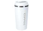 Thermal mug bidon with mouthpiece thermos 500ml white 2