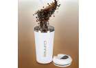 Thermal mug bidon with mouthpiece thermos 500ml white 9