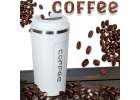 Thermal mug bidon with mouthpiece thermos 500ml white 10