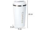Thermal mug bidon with mouthpiece thermos 500ml white 11