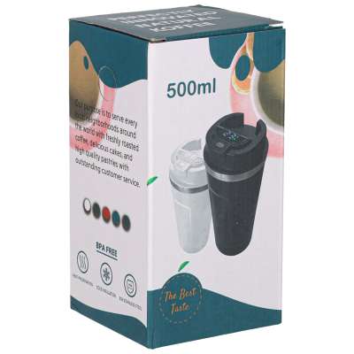 Thermal mug bidon with mouthpiece thermos 500ml white
