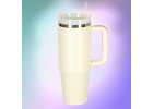 Thermal mug with handle thermos 1200ml cream 5