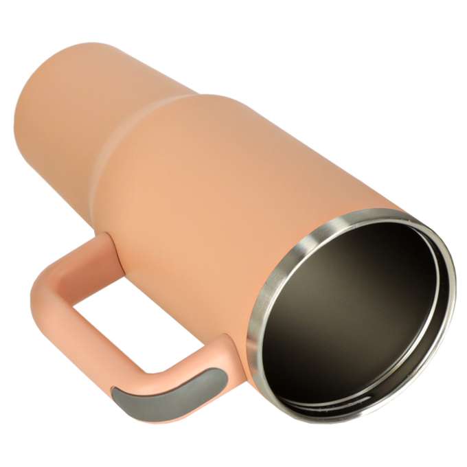 Thermal mug with handle thermos 1200ml powder pink