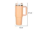 Thermal mug with handle thermos 1200ml powder pink 12