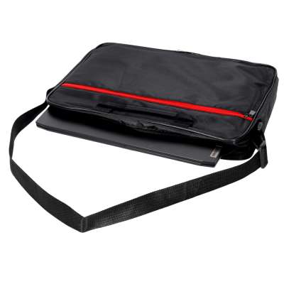 Torba na laptopa 15,6 cali etui pokrowiec z paskiem teczka damska męska czarna