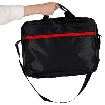 Torba na laptopa 15,6 cali etui pokrowiec z paskiem teczka damska męska czarna