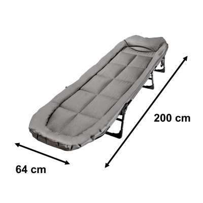 Tourist field bed foldable 200x64x32cm