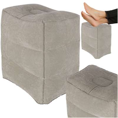 Tourist inflatable footrest grey