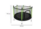 Trampoline for home garden for kids ball net 140cm 55inch green 5