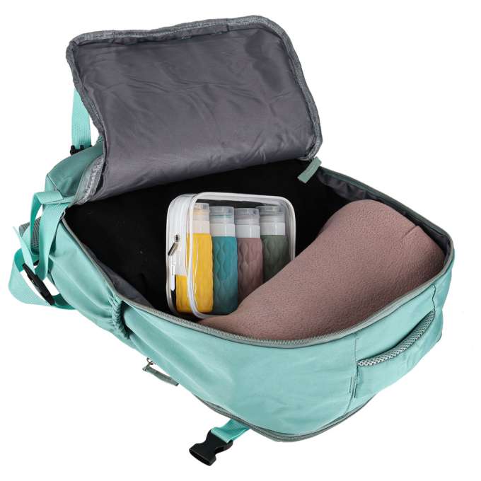 Travel backpack luggage green 45x30 cm