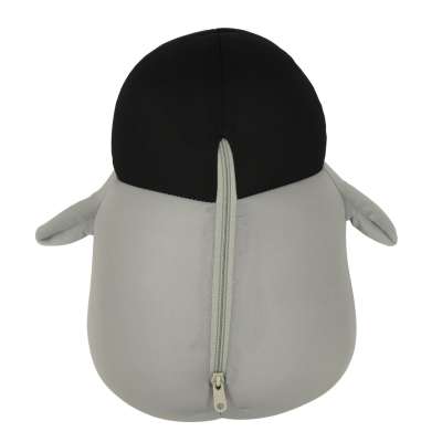 Travel cushion 2in1 neck cornet for car aeroplane penguin mascot