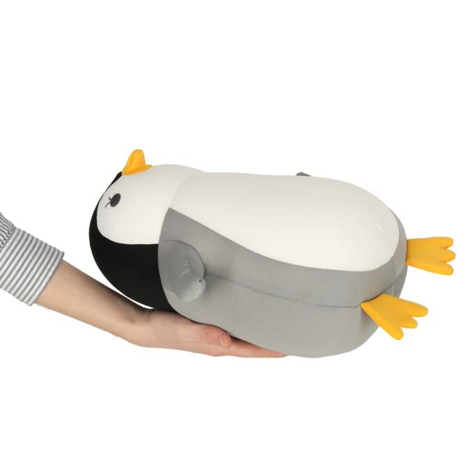 Travel cushion 2in1 neck cornet for car aeroplane penguin mascot
