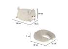 Travel cushion 2in1 neck roll for aeroplane car mascot cat 3