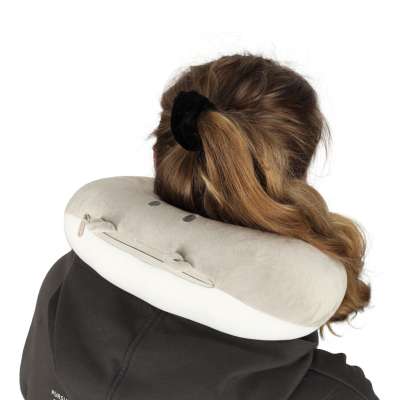 Travel cushion 2in1 neck roll for aeroplane car teddy bear mascot