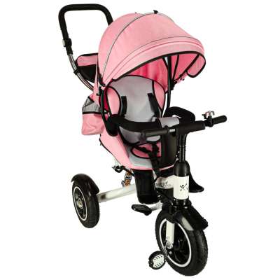 Trike Fix 3in1 tricycle with canopy swivel adjustable stroller guide strap V3 pink