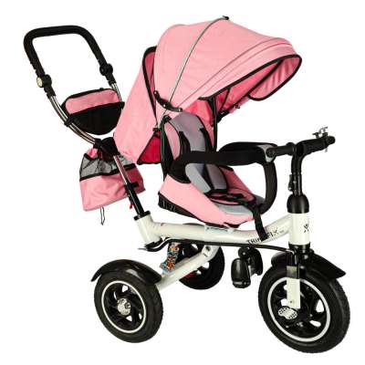 Trike Fix 3in1 tricycle with canopy swivel adjustable stroller guide strap V3 pink