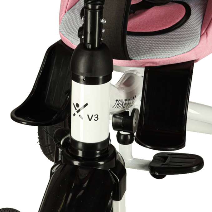 Trike Fix 3in1 tricycle with canopy swivel adjustable stroller guide strap V3 pink
