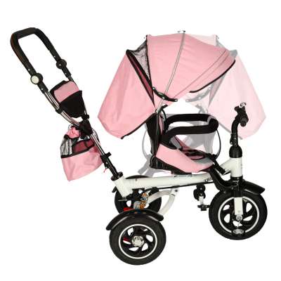 Trike Fix 3in1 tricycle with canopy swivel adjustable stroller guide strap V3 pink