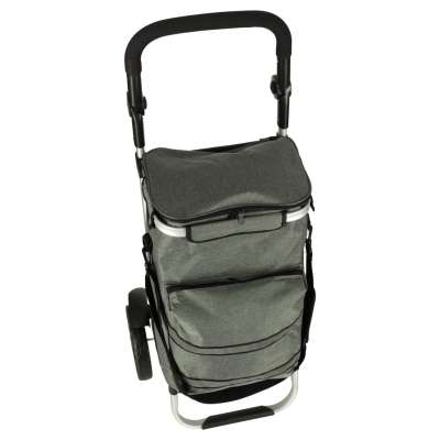 Trolley shopping bag on wheels 100cm grey