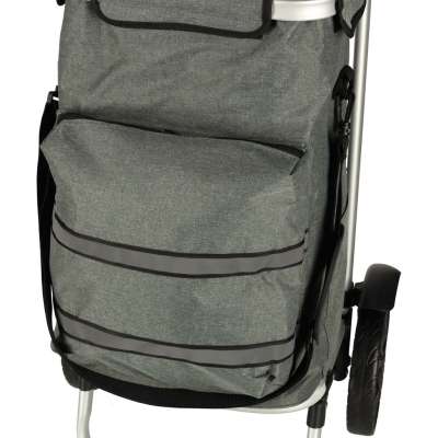 Trolley shopping bag on wheels 100cm grey