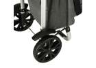 Trolley shopping bag on wheels 100cm grey 8