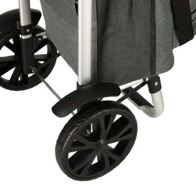 Trolley shopping bag on wheels 100cm grey