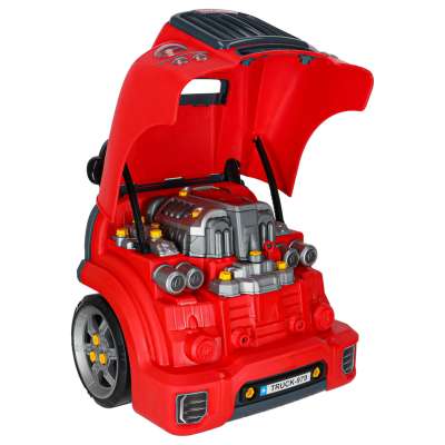 Truck engine dismantling motor kit mechanic moving parts